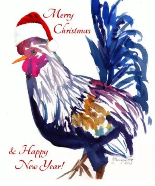 庆祝农历鸡年很中国,制作鸡年贺卡却很世界