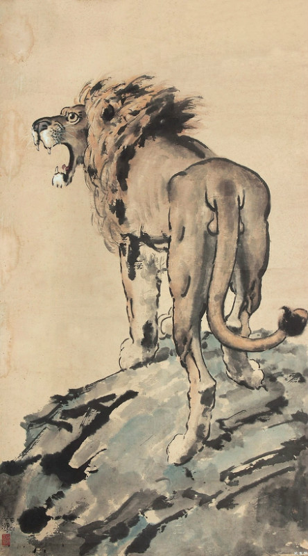 徐悲鸿的八匹奔跑的马画作品欣赏,徐悲鸿画喜鹊作品欣赏大全