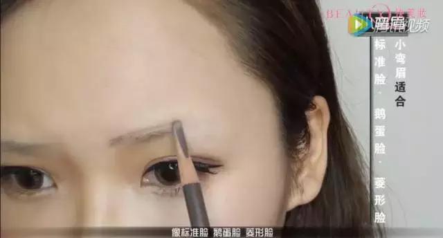 7种眉形图片,七种脸型的眉毛画法