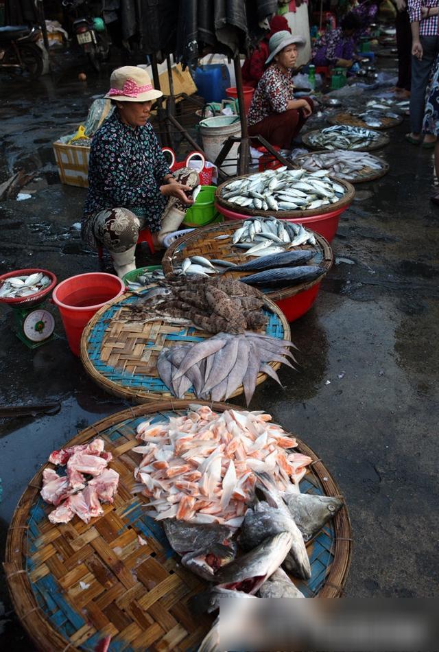 越南芽庄最新海鲜,实拍越南的海鲜集市