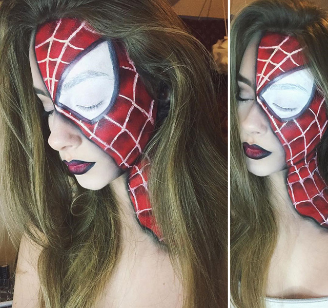 什么都往脸上画，十五岁的她火了