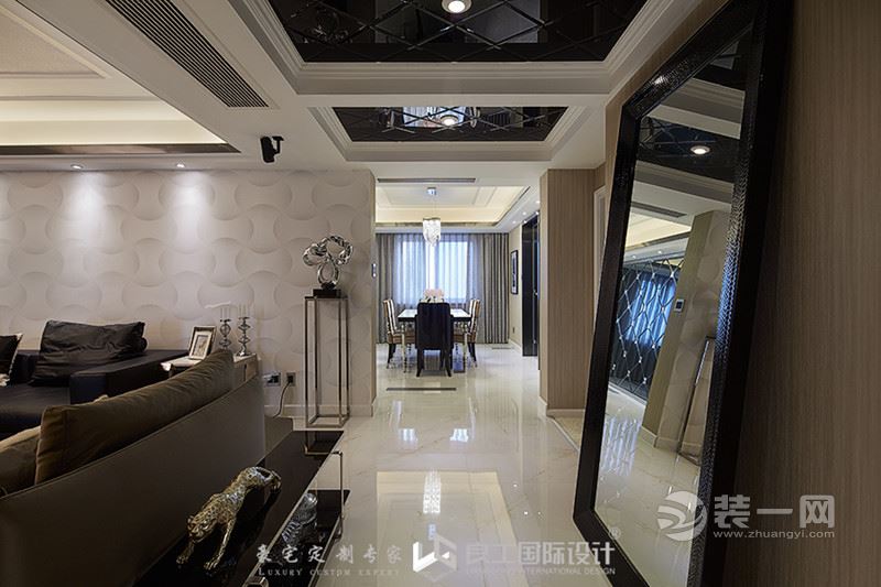 乍一看黑乎乎一片类似何以笙的家杭州江南文苑大户型装修