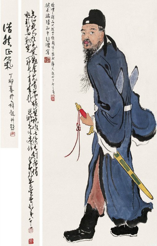 徐悲鸿的八匹奔跑的马画作品欣赏,徐悲鸿画喜鹊作品欣赏大全