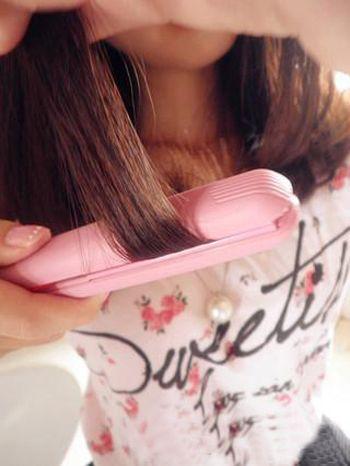 内扣梨花卷教程,梨花烫中长发内扣梨花卷图片