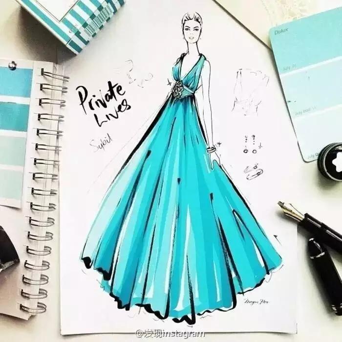 服装设计图稿婚纱,服装设计图稿教程