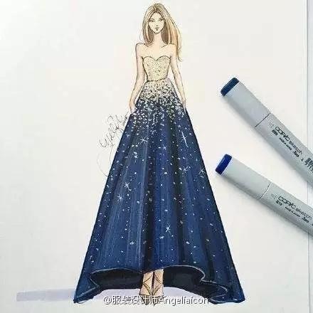 服装设计图稿婚纱,服装设计图稿教程