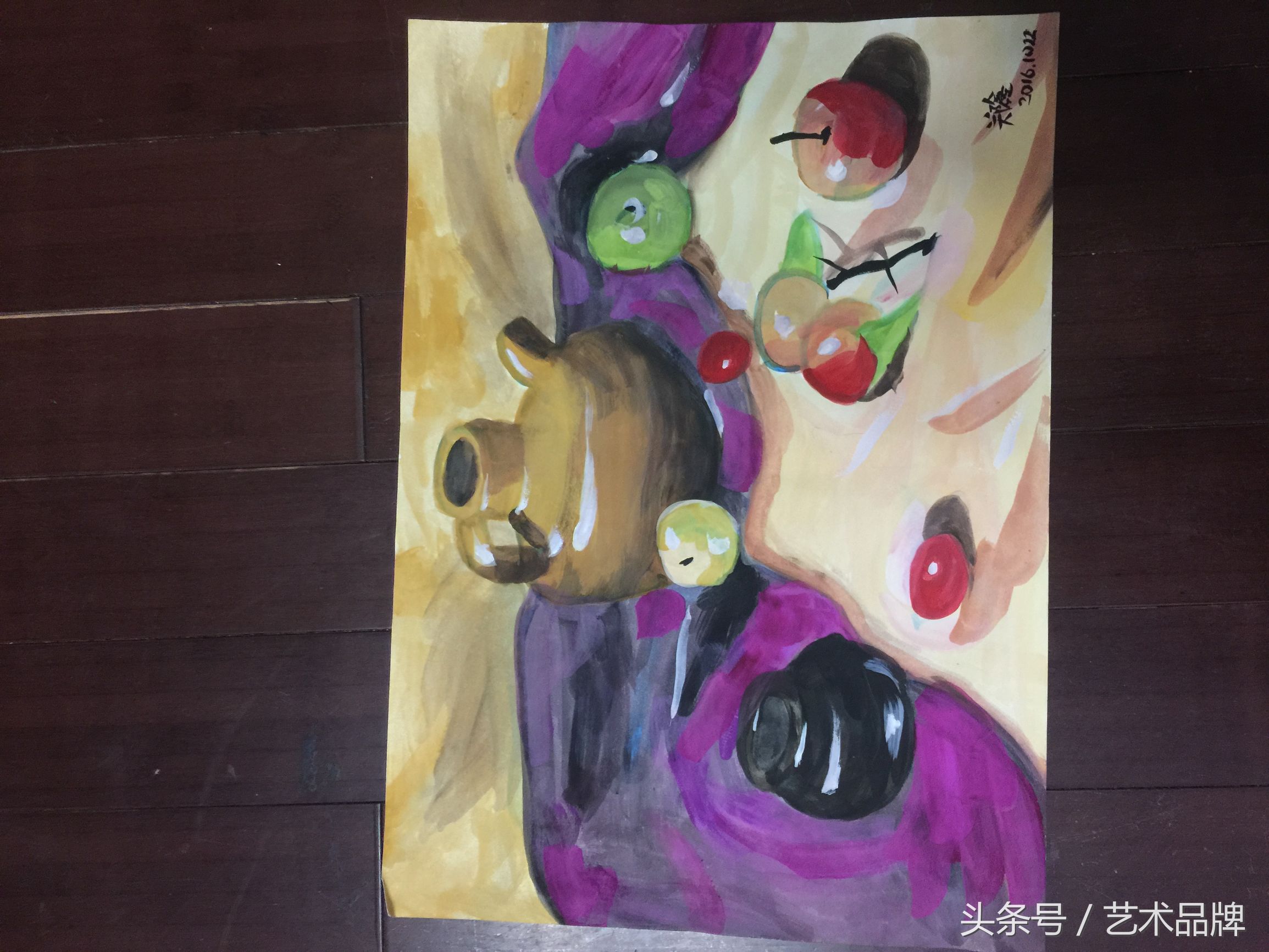 怎样画难度较大水粉画,水粉画10岁