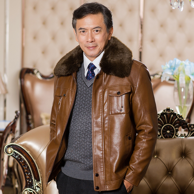 胖子男士棉衣外套加厚款丝棉夹克,送爸爸的冬季帅气时髦外套