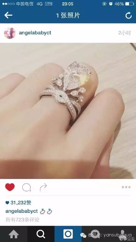 邓超孙俪黄晓明,黄晓明杨颖戴戒指