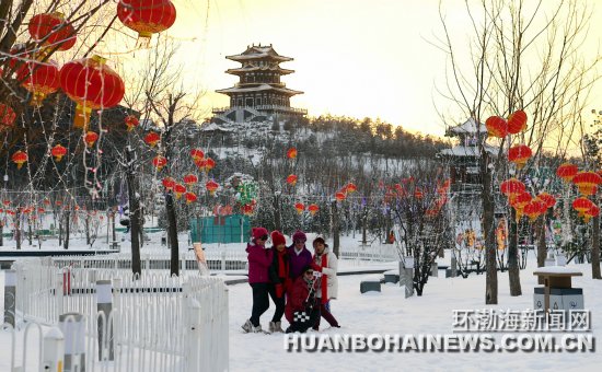 雪后世园的美景,世园会游客多吗