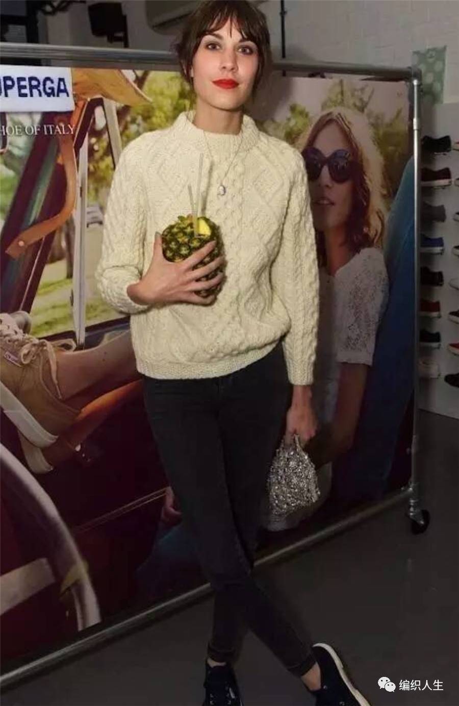 根西岛毛衣,费尔岛圆肩毛衣图解