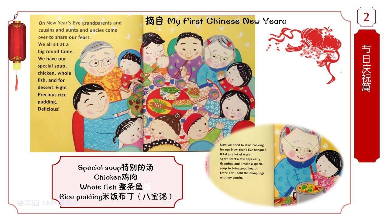 关于春节习俗绘本,英语绘本制作春节