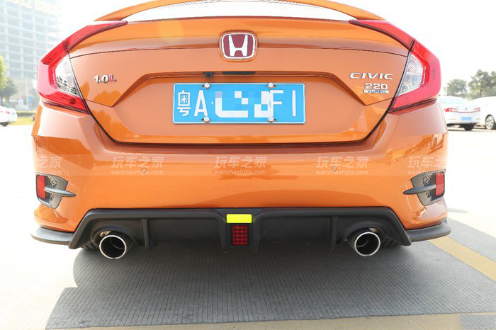 八代思域改jsracing排气,十代思域动力升级2.0改装案例