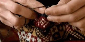 根西岛毛衣,费尔岛圆肩毛衣图解