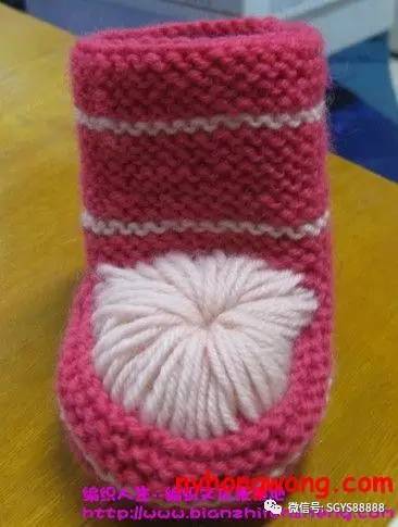 编织童鞋一岁以内的编织教程,儿童棒针编织花样及图解