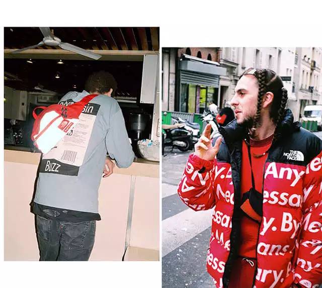 supreme和lv联名的世纪双肩包,supreme和lv联名红色手拿包