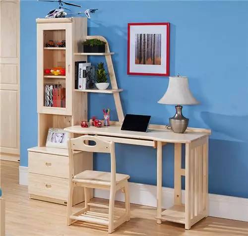 书房电脑桌书架一体图,书房创意书架电脑桌