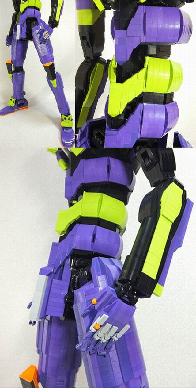 岛国手工帝花3年时间打造与小学生等高的“乐高初号机”