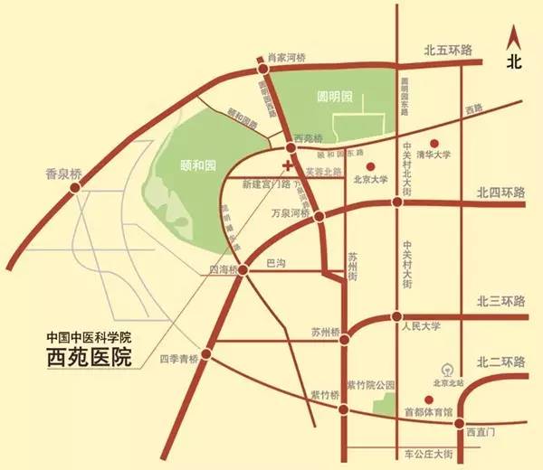 左边圆明园,右边颐和园,前边海淀公园,紧挨着北大和清华,厉害了word西苑医院|再发现西苑医院的十大理由