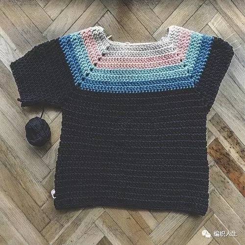 从上往下钩毛衣教程大全,钩毛衣从头往下详细的讲解