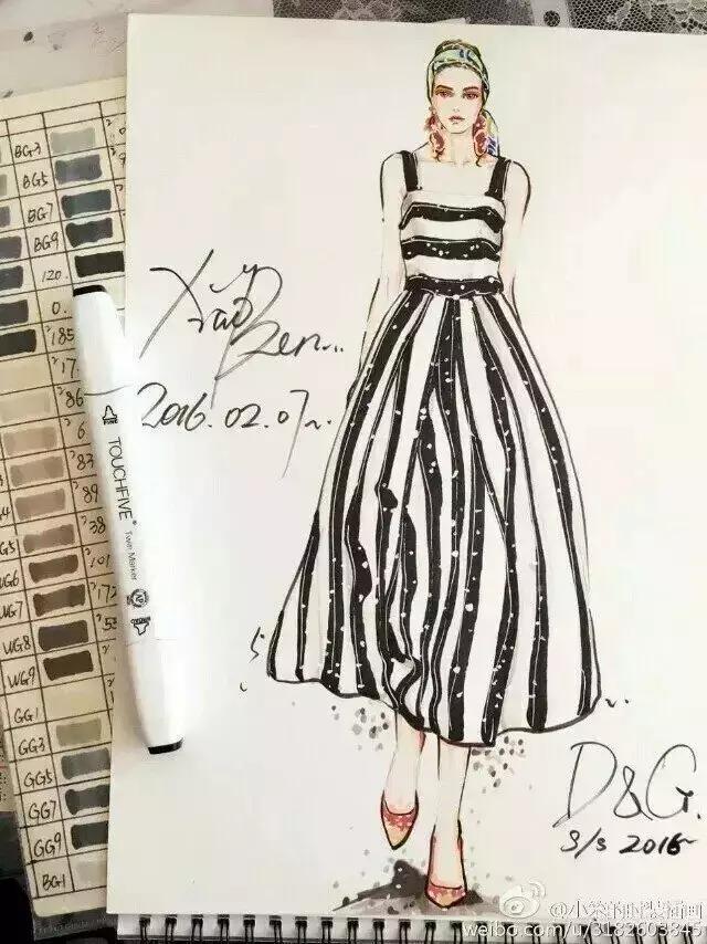 服装设计图稿婚纱,服装设计图稿教程