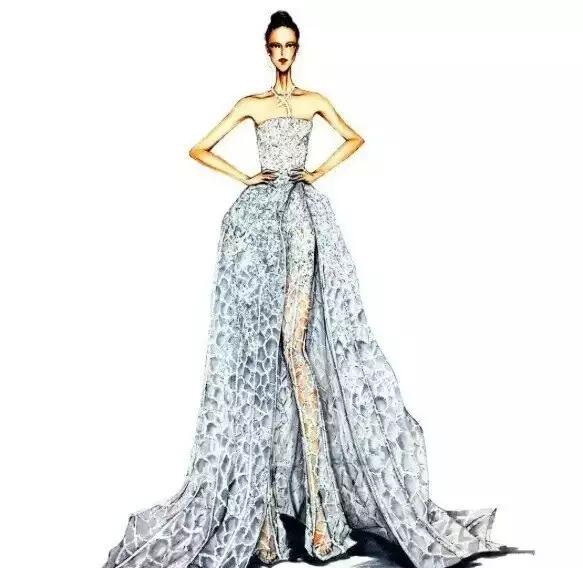 服装设计图稿婚纱,服装设计图稿教程