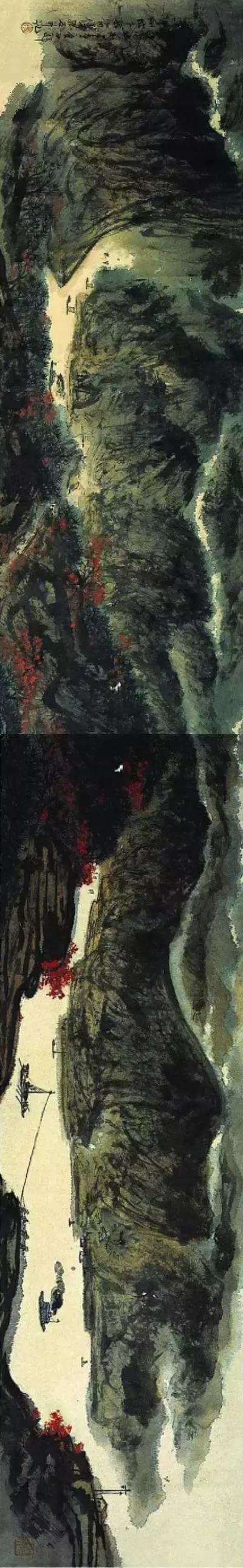 傅抱石10幅高清长卷,傅抱石1960年的长卷人物画