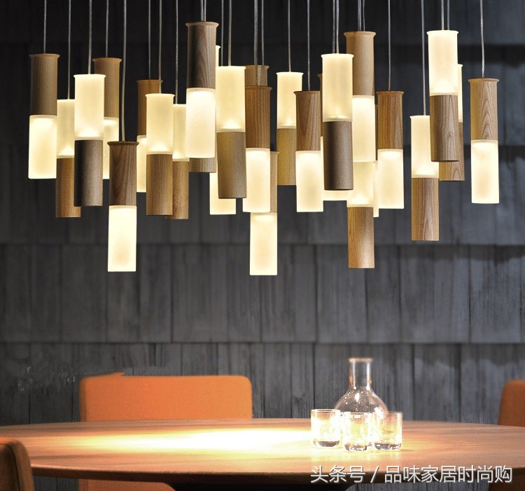 简约原木风格灯具,全屋灯具极简原木