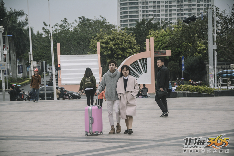 大年初七，北海火车站的离别人潮