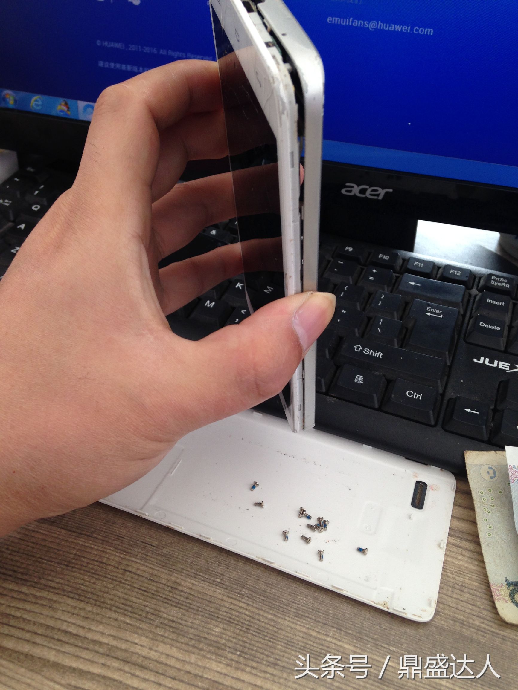 拆解荣耀手机,华为手机荣耀3x拆屏