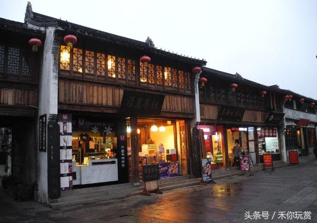 嘉兴月河街老字号美食,江南水乡月河古街