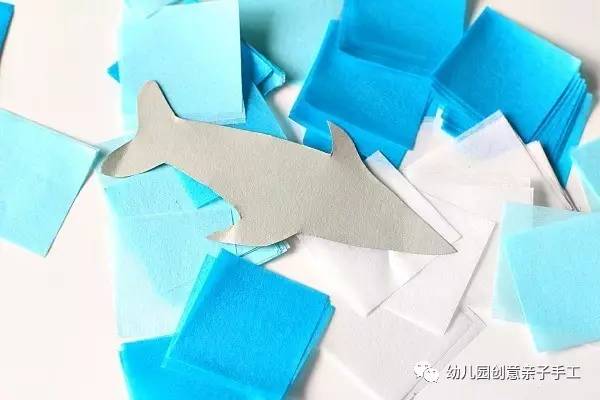 幼儿园手工折纸大鲨鱼,幼儿园手工鲨鱼折纸