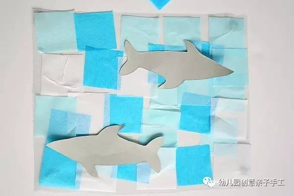幼儿园手工折纸大鲨鱼,幼儿园手工鲨鱼折纸