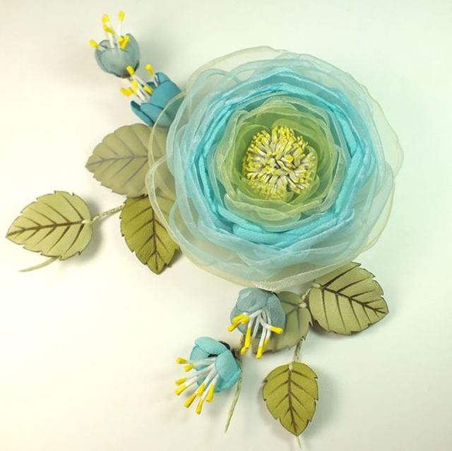 自制发夹发饰手工批发,手工发饰diy仿真花朵