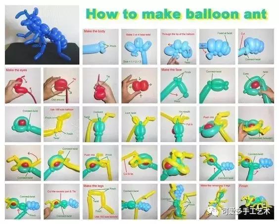 不一样的长条气球可以扭什么,长条气球不用嘴不用打气筒