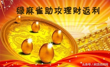 绿麻雀助攻理财返利网贷加息系统广受好评