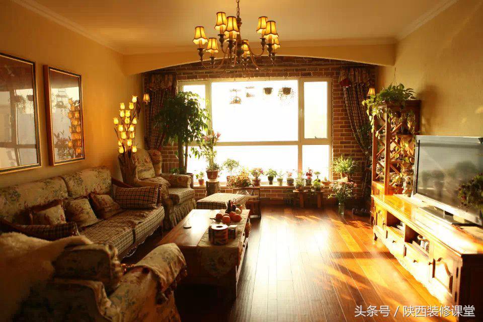 125平美式乡村风25万勉强硬装搞定,135平方美式乡村风情