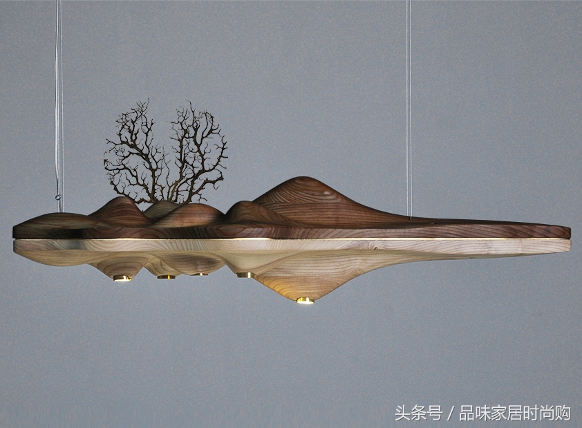 简约原木风格灯具,全屋灯具极简原木