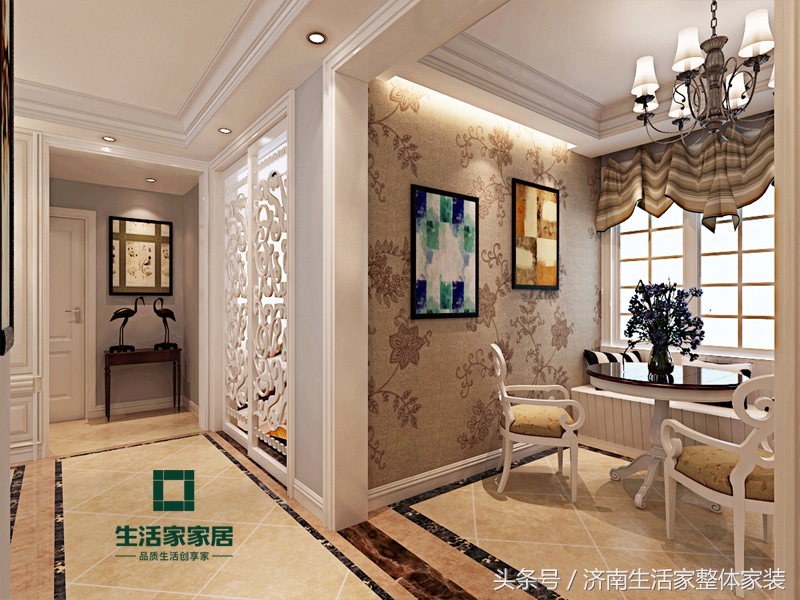 济南生活家鲁邦奥林逸城简欧风格设计案例