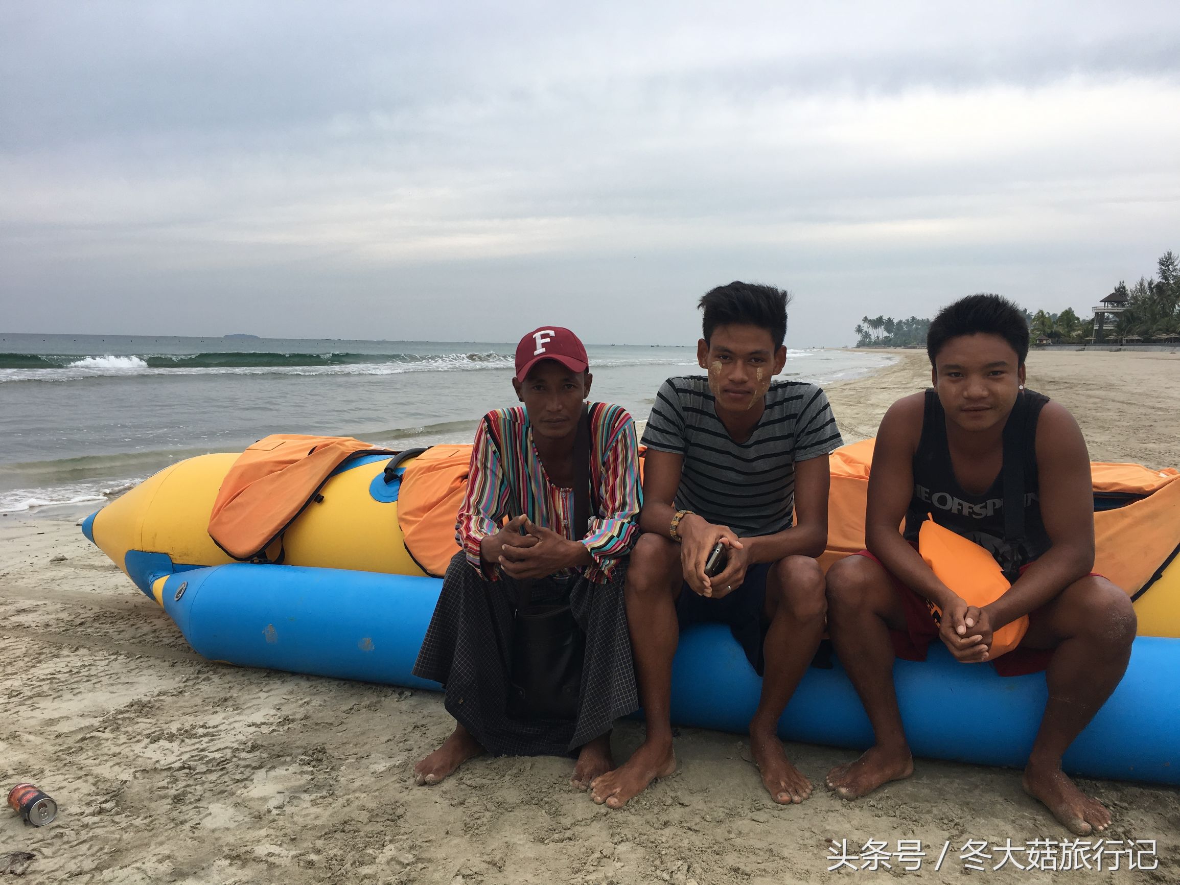 缅甸维桑沙滩，邂逅做梦都想去中国的中缅混血儿