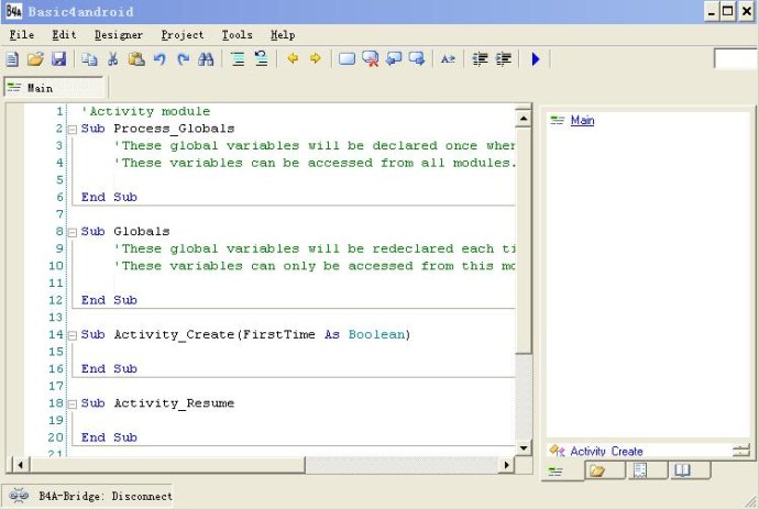 搭建好B4A开发环境,编写手机APP像VB一样简单