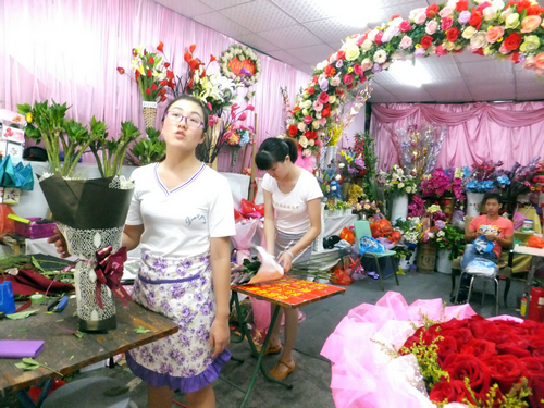 深圳最美花店,深圳年轻漂亮女孩