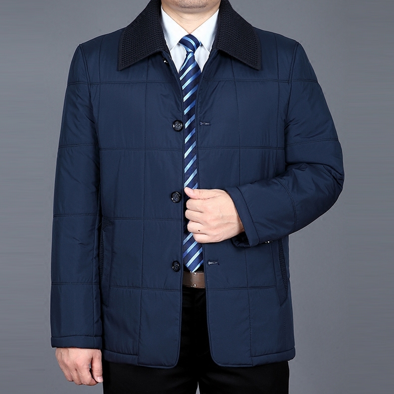 胖子男士棉衣外套加厚款丝棉夹克,送爸爸的冬季帅气时髦外套