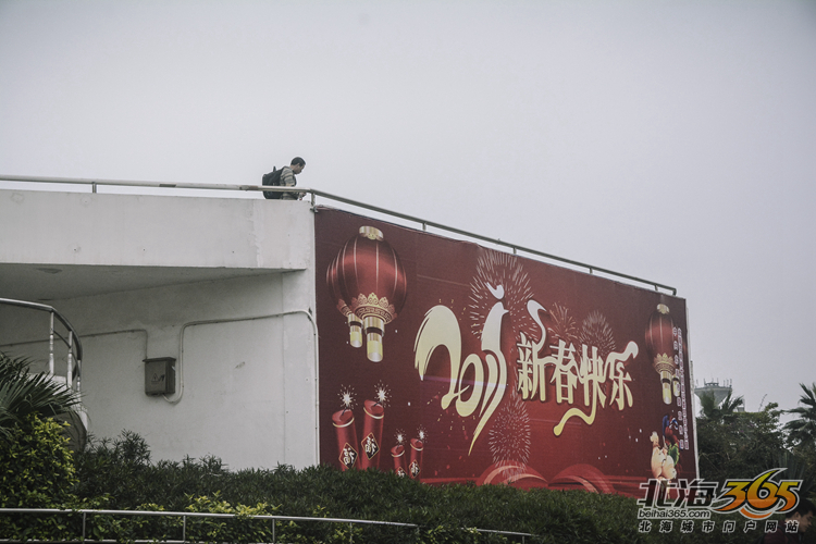 大年初七，北海火车站的离别人潮