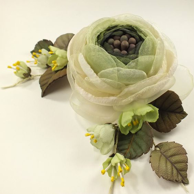 自制发夹发饰手工批发,手工发饰diy仿真花朵