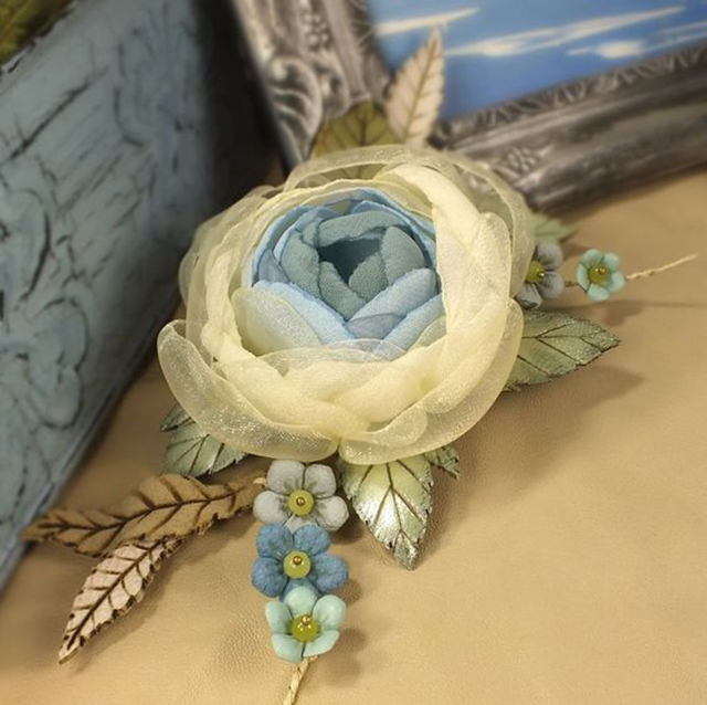 自制发夹发饰手工批发,手工发饰diy仿真花朵