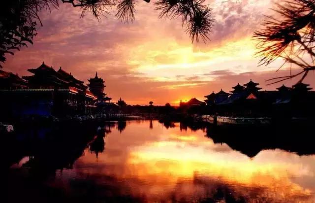 蓬莱夜晚的海边风景,蓬莱的海边