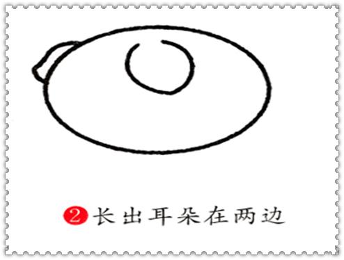 小猪宝宝熊猫宝宝,胖小猪儿童简笔画