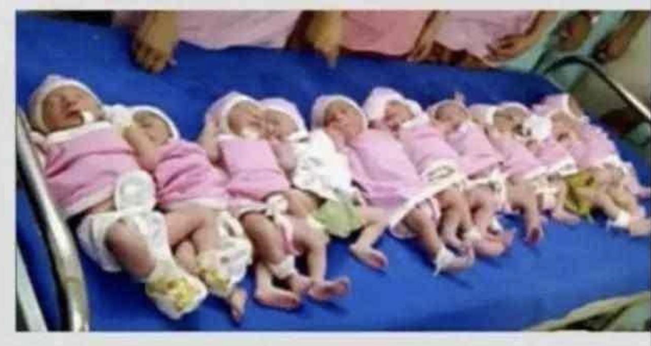 人类一胎能生多少个孩子世界纪录,人类最多能一次生几个孩子