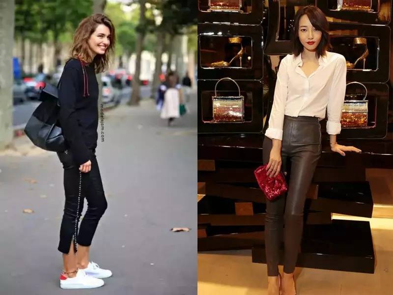 皮裤怎么穿显腿长,皮裤怎么穿才能显腿粗